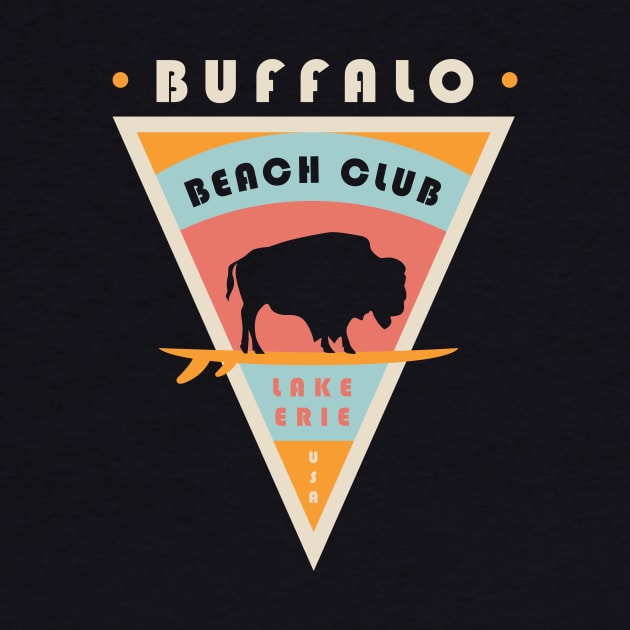 Buffalo NY Beach Club Lake Erie USA Surfing by PodDesignShop